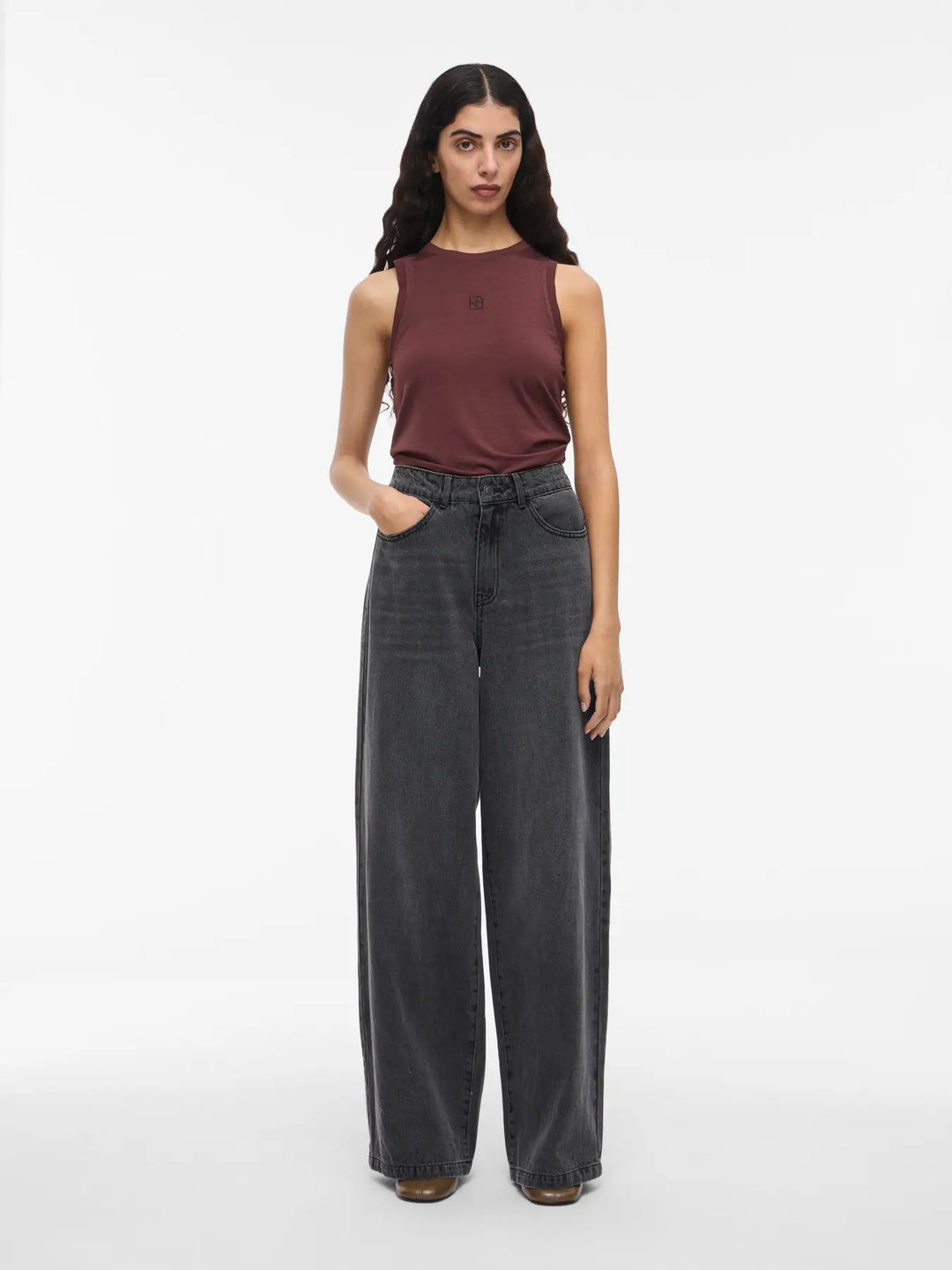 Roumora Hw Wf F/L Relaxed Jeans - Meteorite