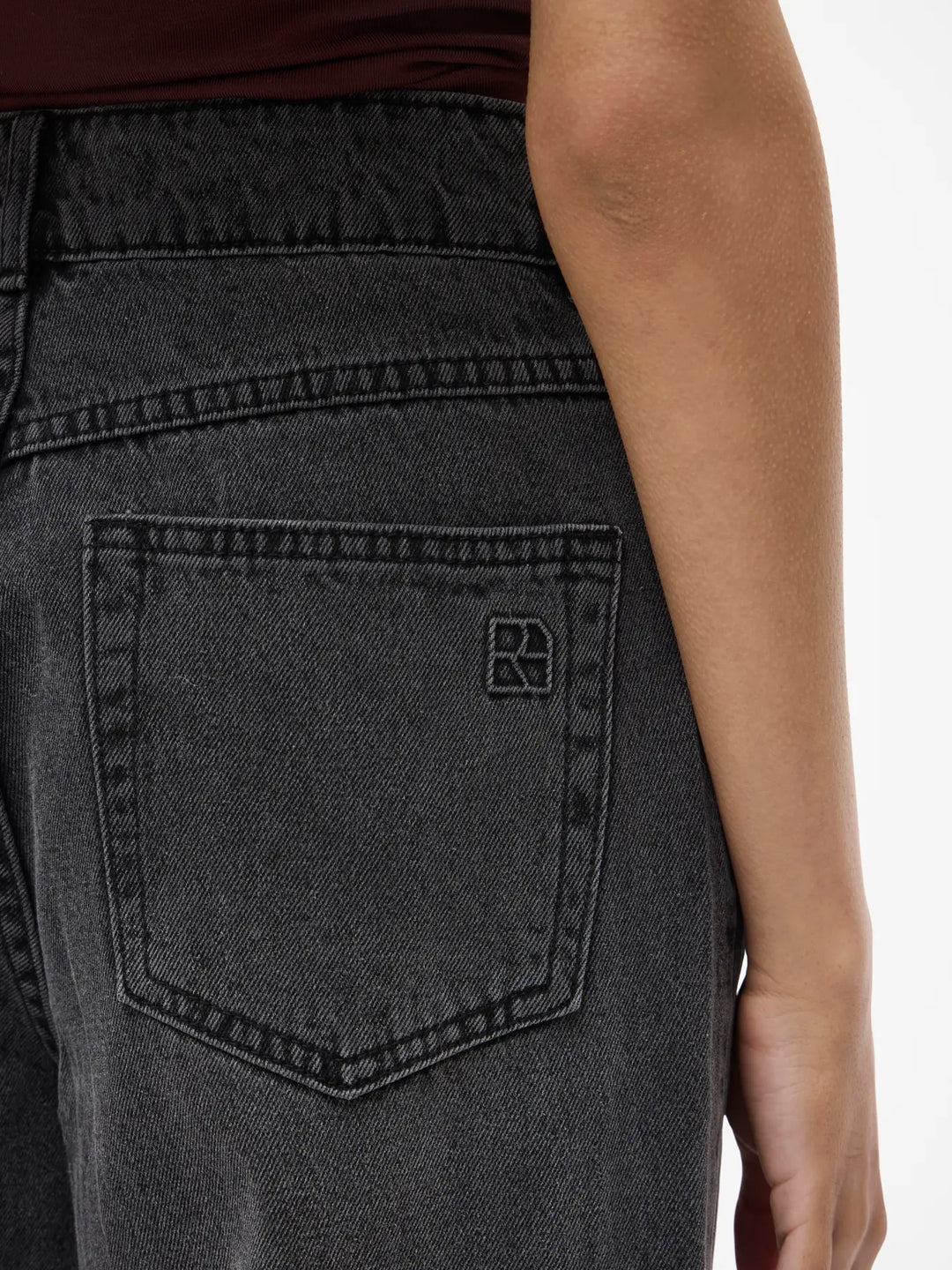 Roumora Hw Wf F/L Relaxed Jeans - Meteorite