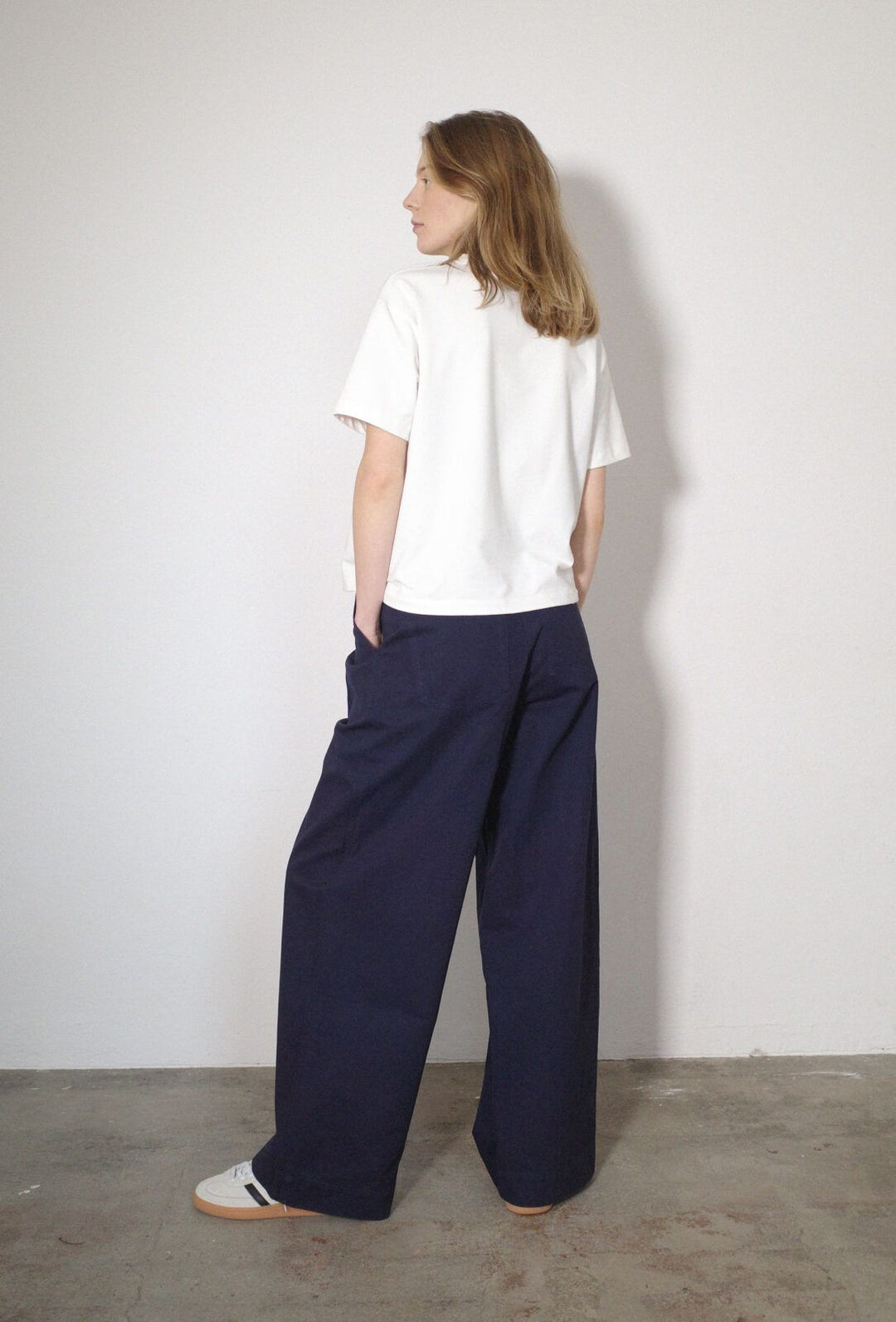 Julie Canvas Pants - Navy