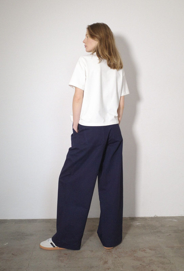Julie Canvas Pants - Navy
