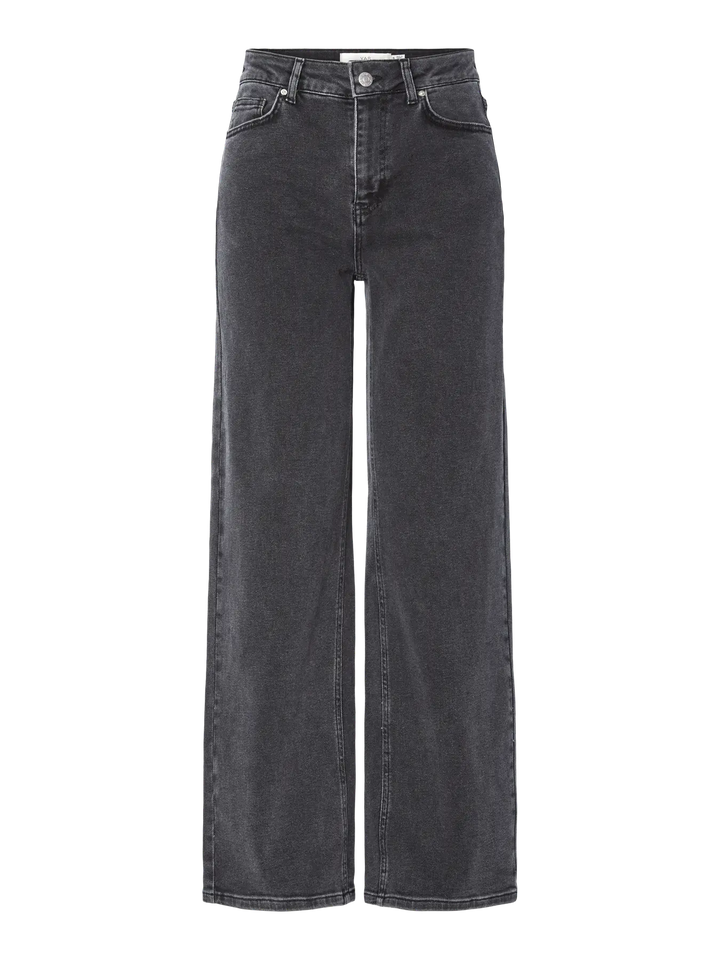 Yasrosie hw straight jeans s. - Dark Grey Denim