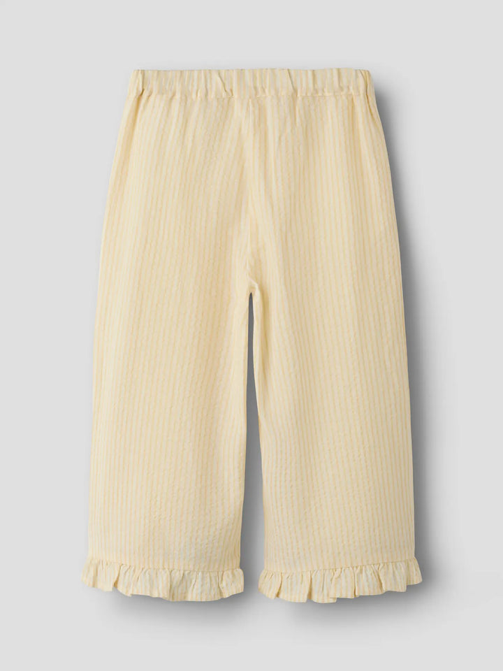 Nmffolly Wide Pant Lil - Coconut Milk Sahara Sun