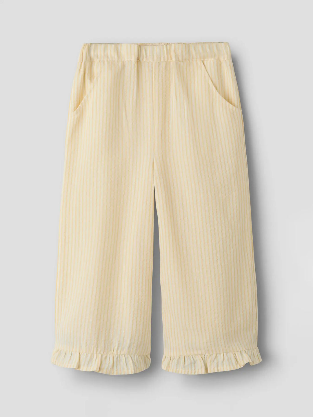 Nmffolly Wide Pant Lil - Coconut Milk Sahara Sun