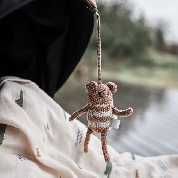Bella Bear Pram Toy Clip