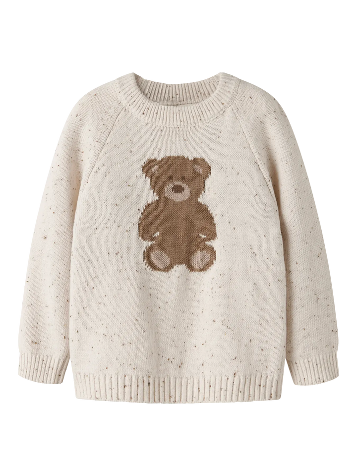 Nmngalto Ria Ls Knit Lil - Turtledove Teddy