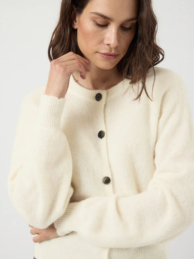 YASJOHI LS WOOL KNIT CARDIGAN - Pristine