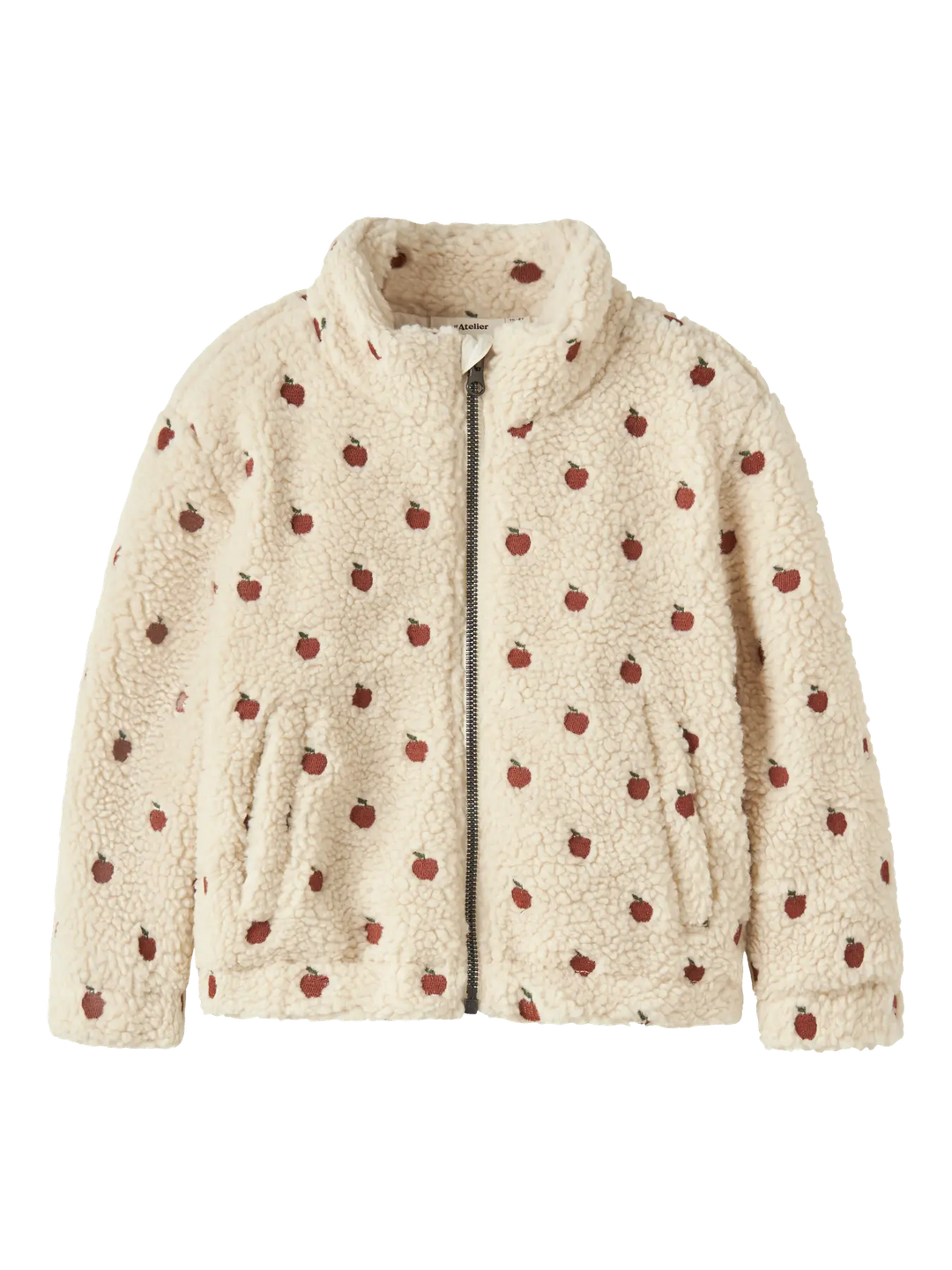 Nmfnalo Sia Sherpa Loose Jacket Lil - Turtledove Apples