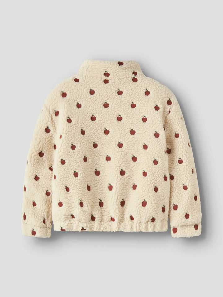 Nmfnalo Sia Sherpa Loose Jacket Lil - Turtledove Apples