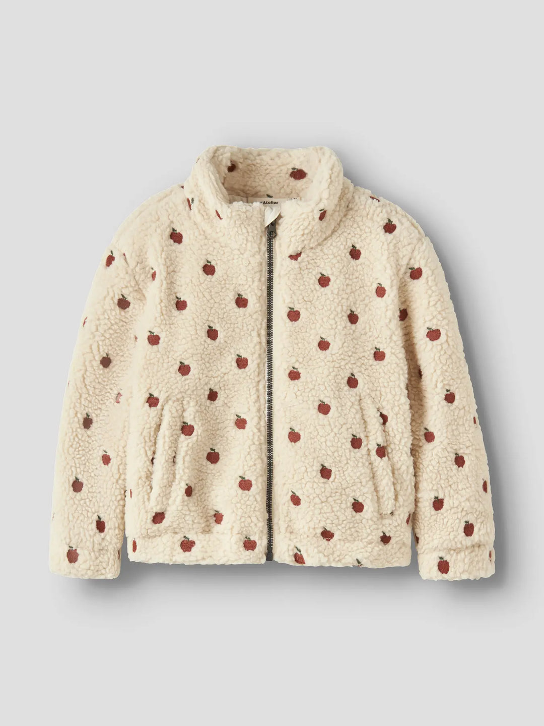 Nmfnalo Sia Sherpa Loose Jacket Lil - Turtledove Apples