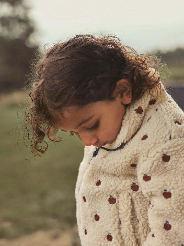 Nmfnalo Sia Sherpa Loose Jacket Lil - Turtledove Apples