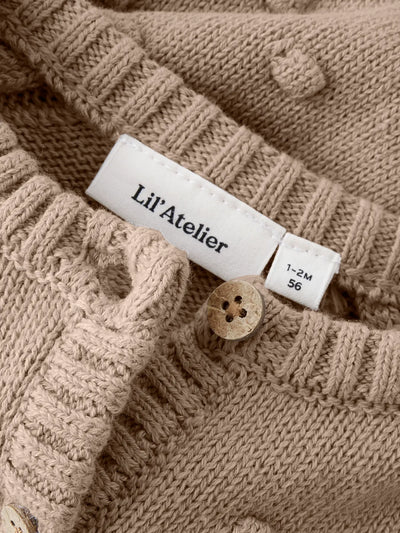 Nbngable Ls Knit Card Lil - Oxford Tan