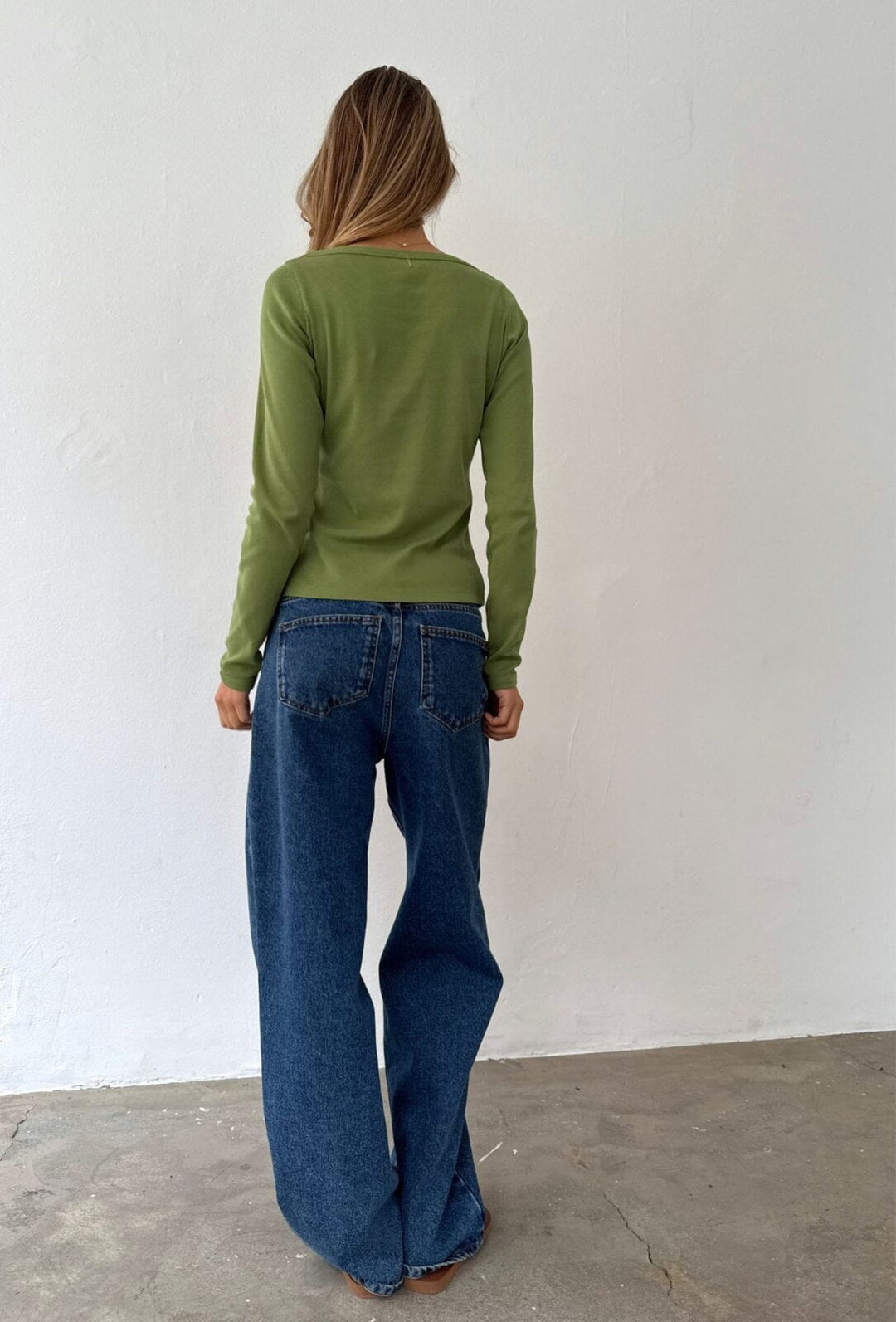 Madonna Ls Tee - Grass Green