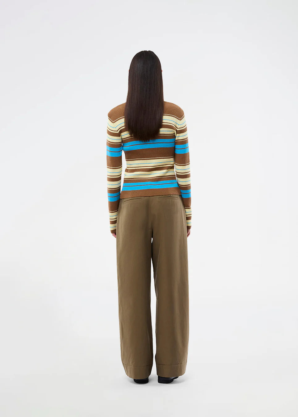 Aslanmd cardigan - Nuthatch multi stripe