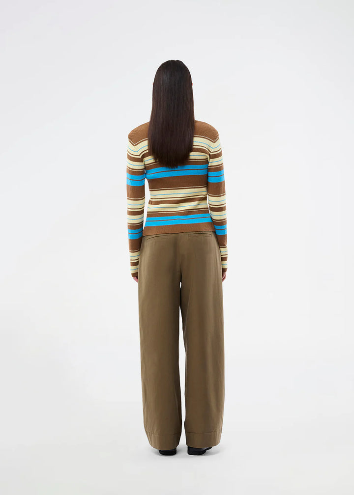 Aslanmd cardigan - Nuthatch multi stripe