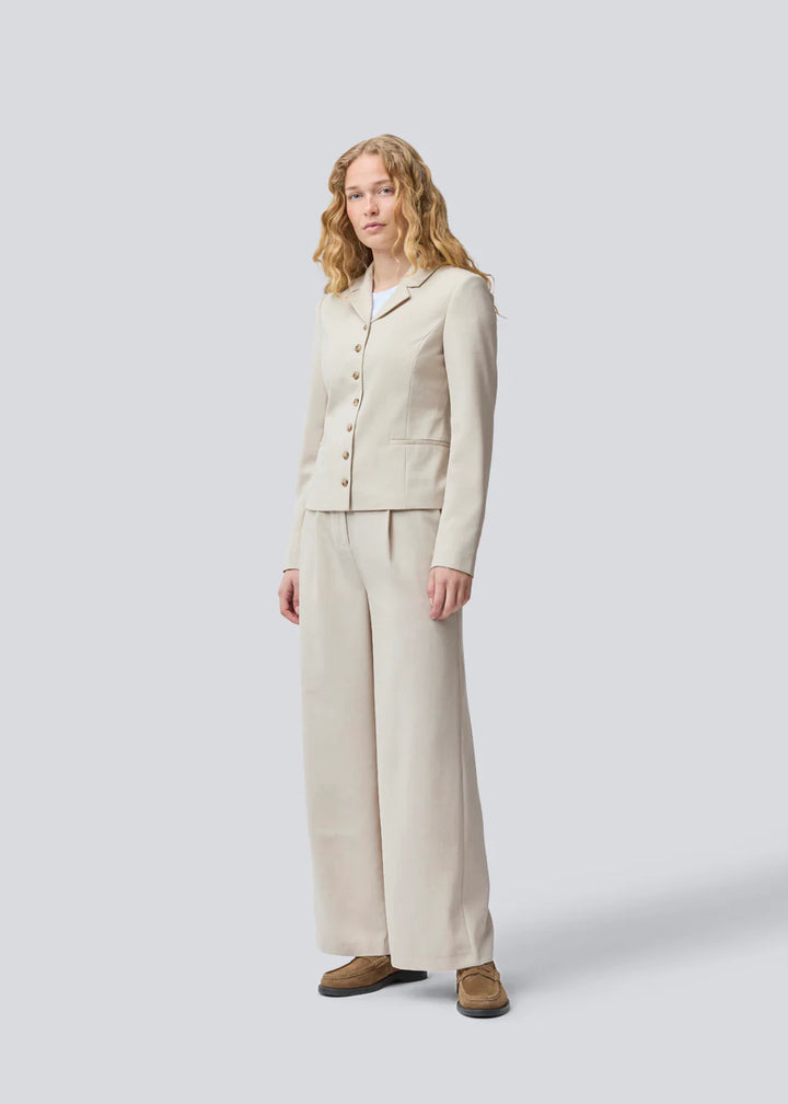 GaleMD 2 short blazer, Tailored Blazer - Beige melange