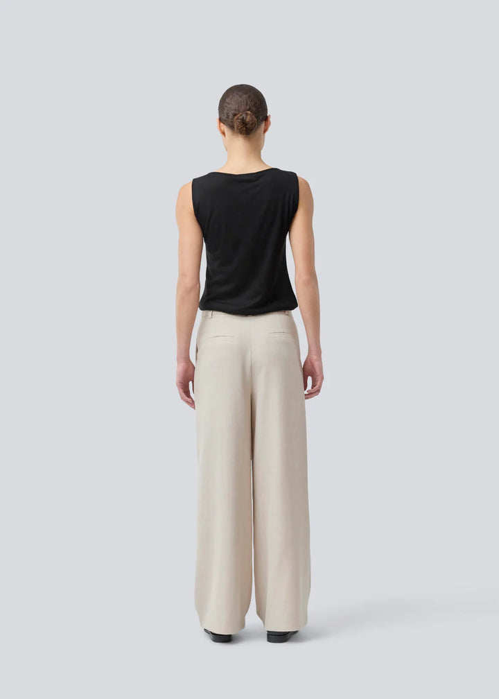 GaleMD 2 wide pants - Beige melange