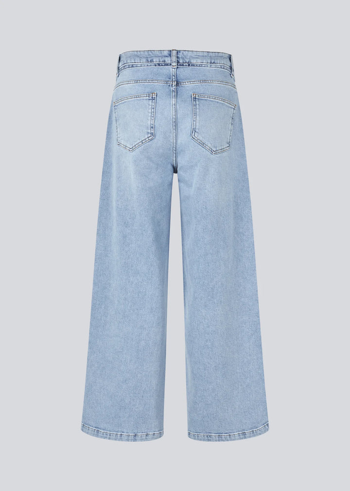 IsoldeMD solid pants - Bleach blue wash