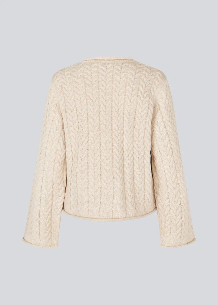 KurtisMD o-neck, Knit sweater - Summer Sand