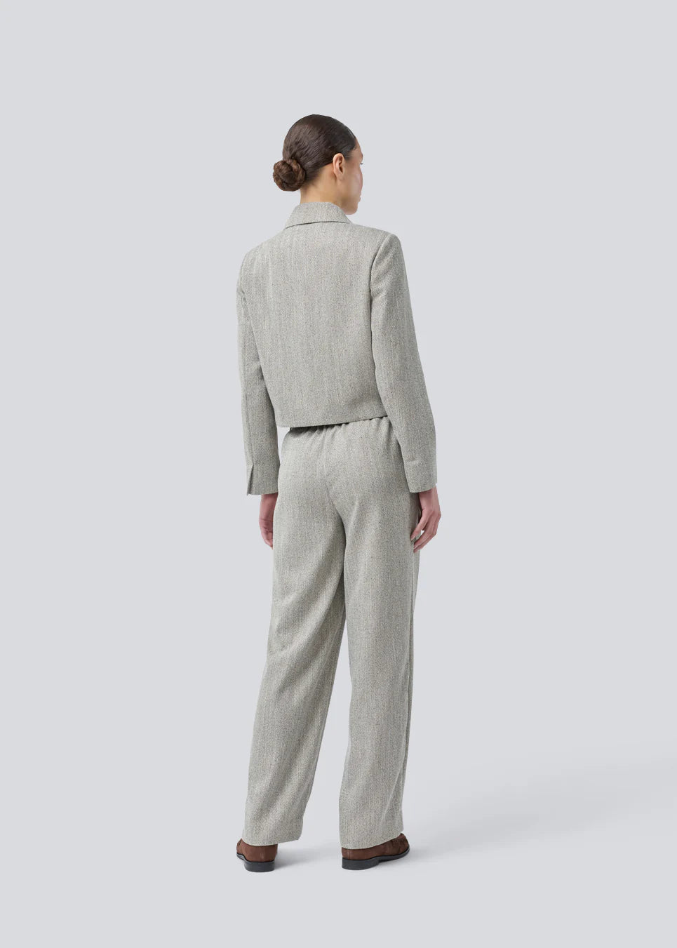 Popemd jacket - Herringbone speckle