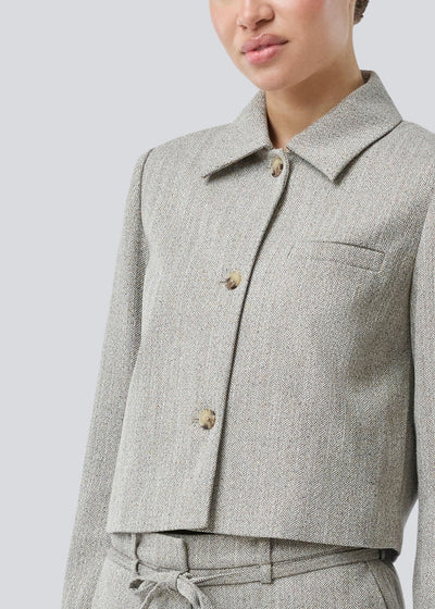 Popemd jacket - Herringbone speckle