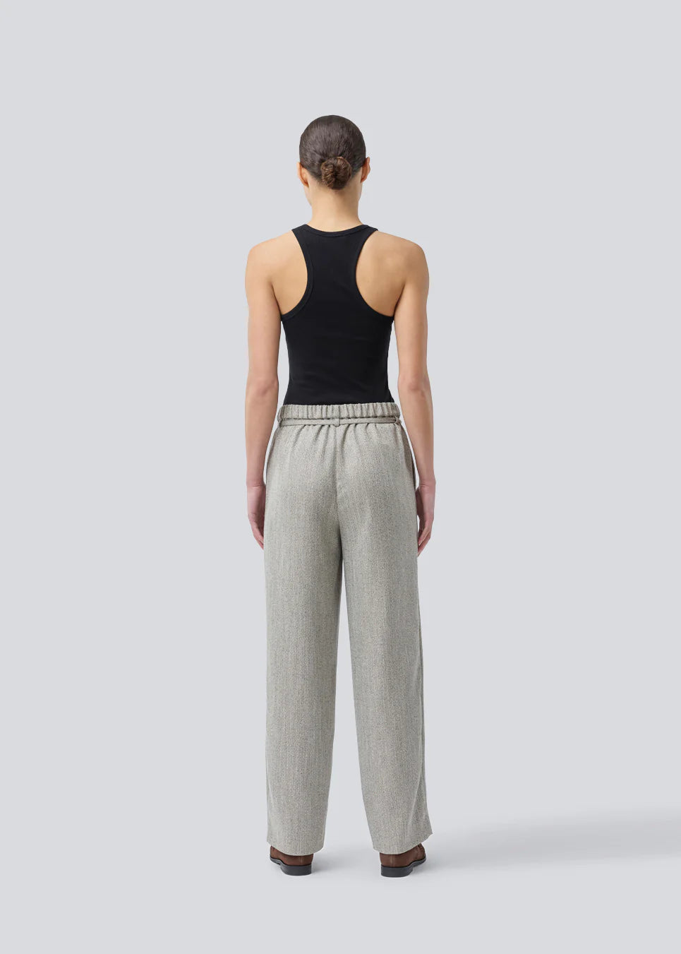 Popemd pants - Herringbone speckle