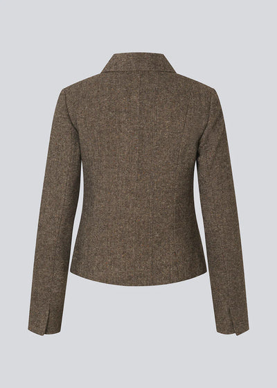 Rockymd blazer - Dark Brown melange