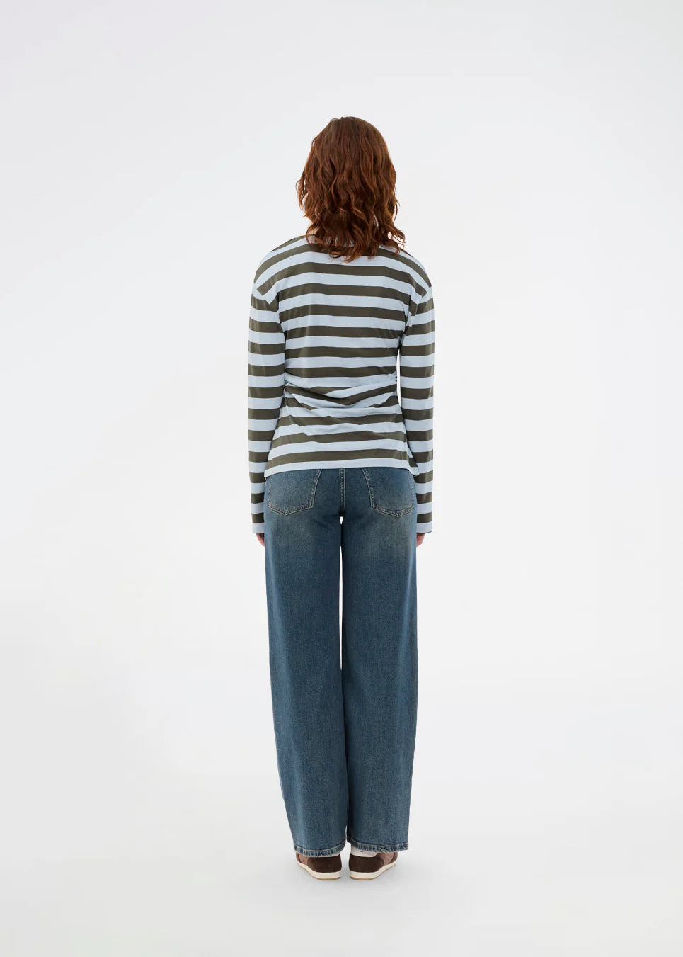 Stetsonmd LS stripe polo - Cashmere Beluga Stripe