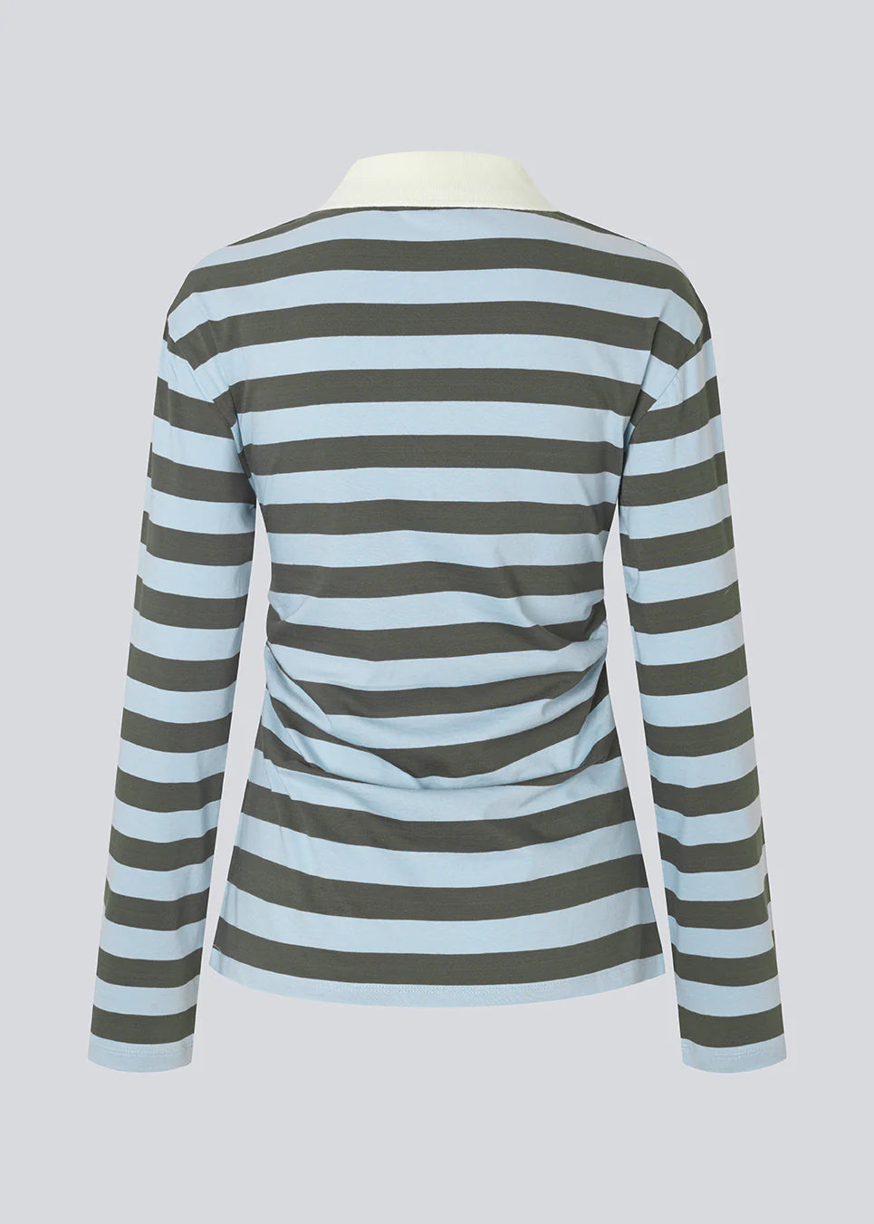 Stetsonmd LS stripe polo - Cashmere Beluga Stripe