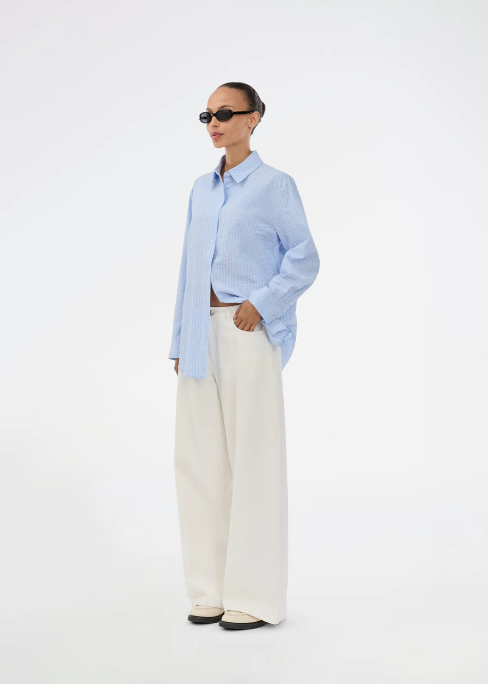 Viggemd stripe shirt - Blue and white stripe