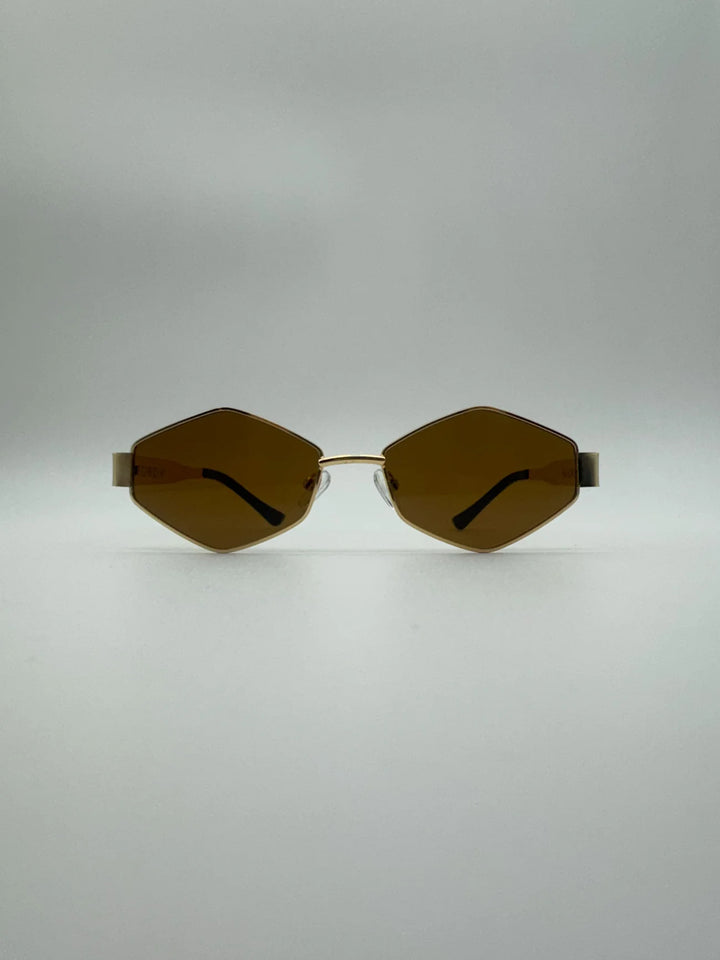 Solbriller - Nicky - Gold/brown