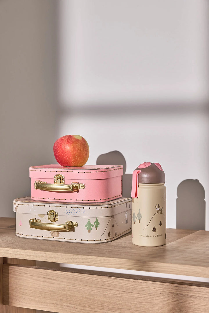 Mini Suitcase Friends in the forest Deer &amp; Duck - Set of 2