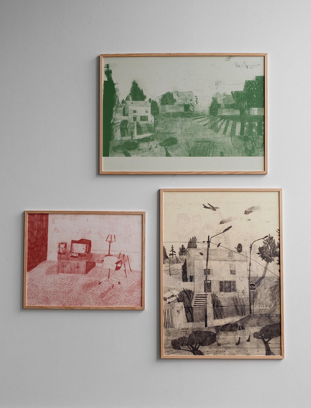 Plakat - House and Plane - 50x70cm