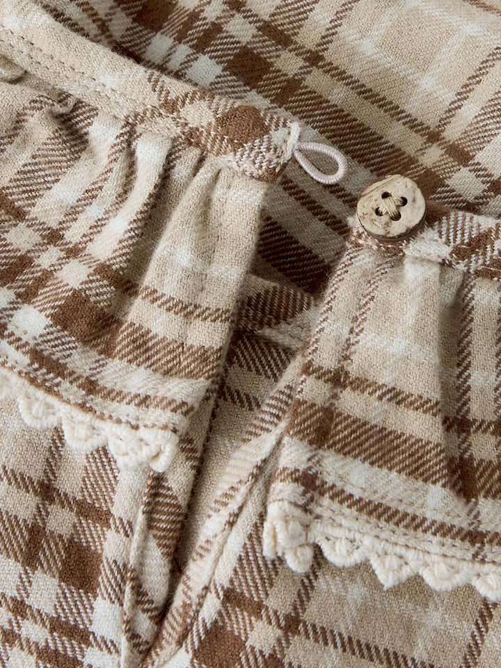 Nbfrenrik Ls Loose Body Dress Lil - White Pepper