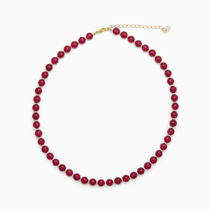 Halskjede - Hailey - Red Jade (Power)