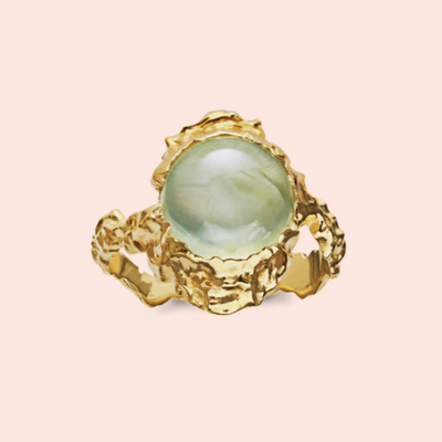 Gudinne Ring Prehnit