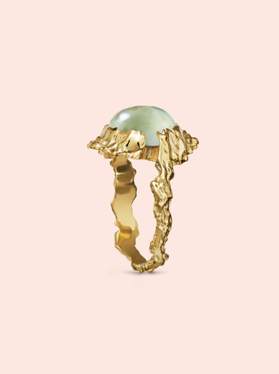 Gudinne Ring Prehnit