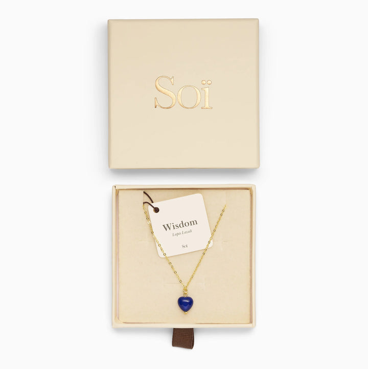 Halskjede - Alma - Lapis Lazuli Heart (Wisdom)
