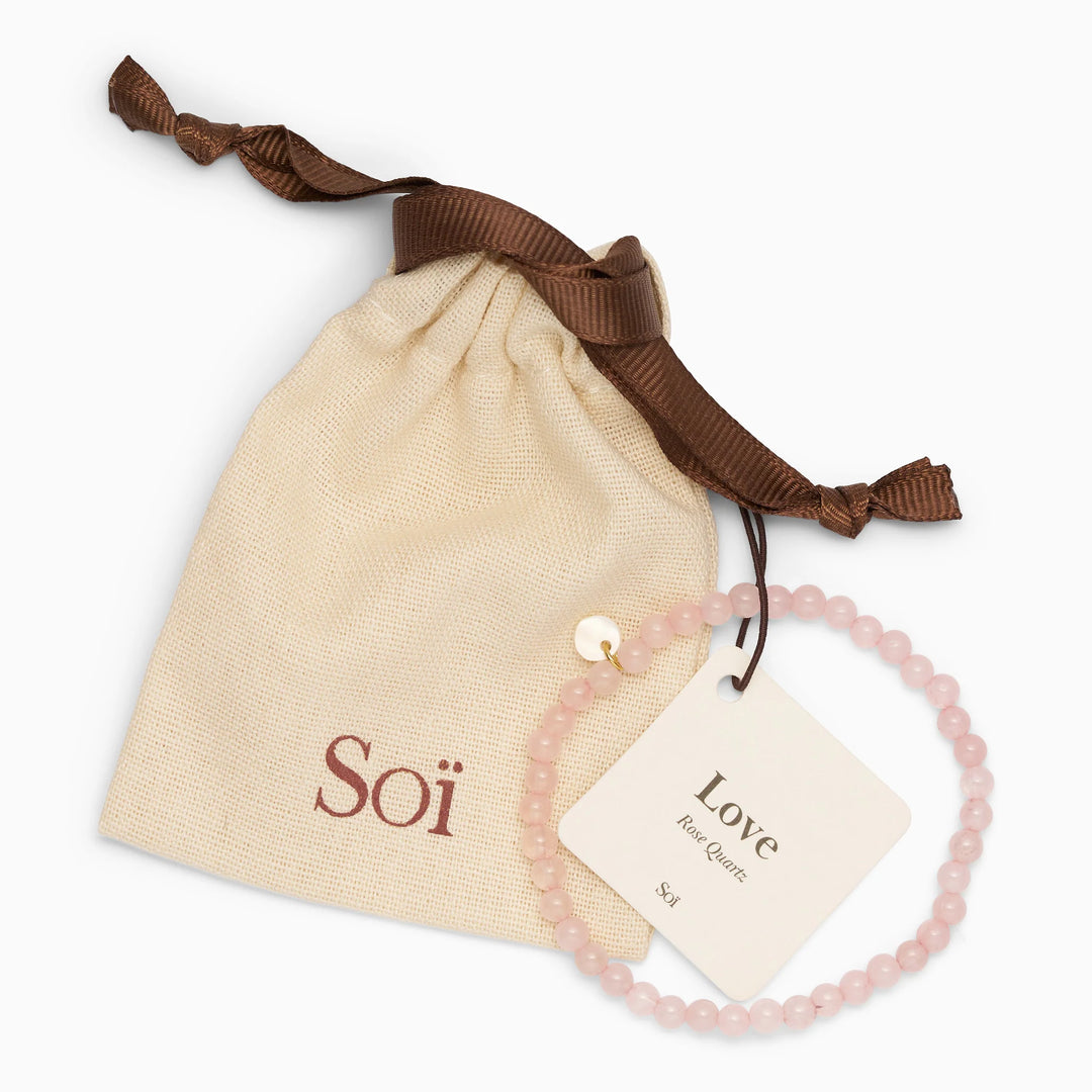 Armbånd - Petite - Rose Quarts (Love)