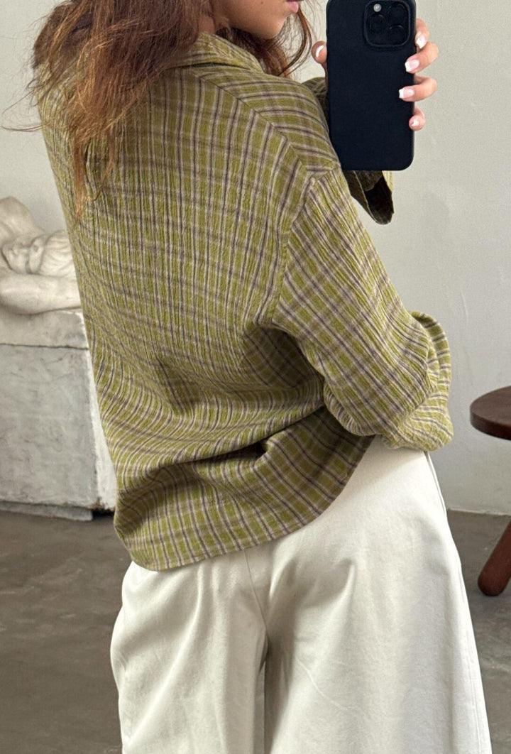 Tinsi Check Shirt - Check Gartner Green