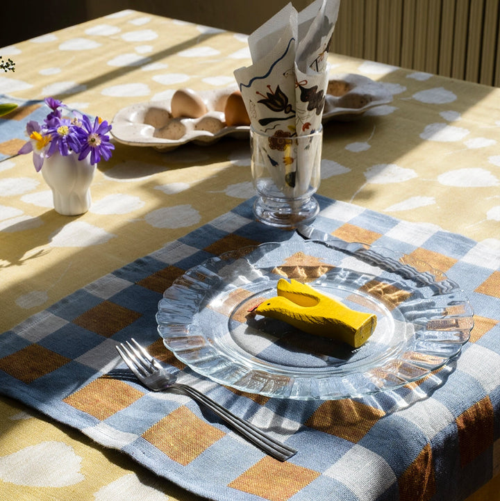 Ruta Oat - Woven towel Linen