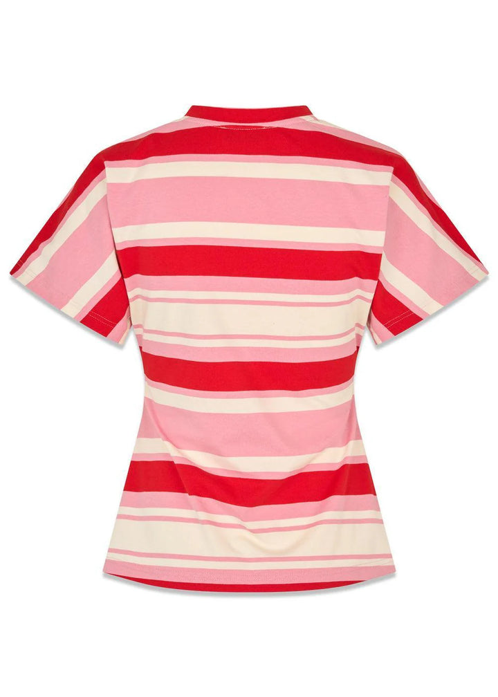 Urbanmd stripe t-shirt - Hibiscus Peach Stripe
