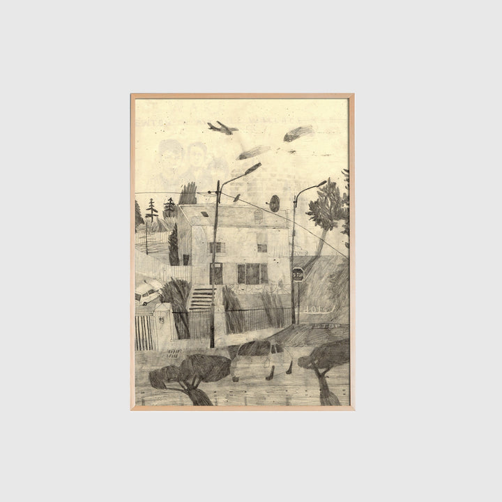 Plakat - House and Plane - 50x70cm