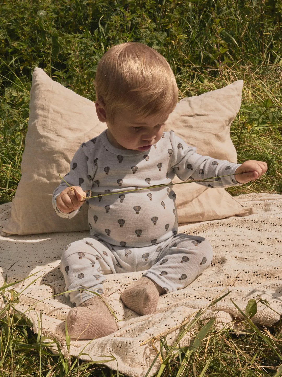Nbmnoel Nor Wool Slim Legging Lil - Oyster Mushroom Airballoon