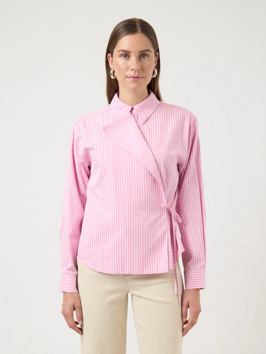 Yaswito Ls Shirt - Moonlite Mauve W. Stripe