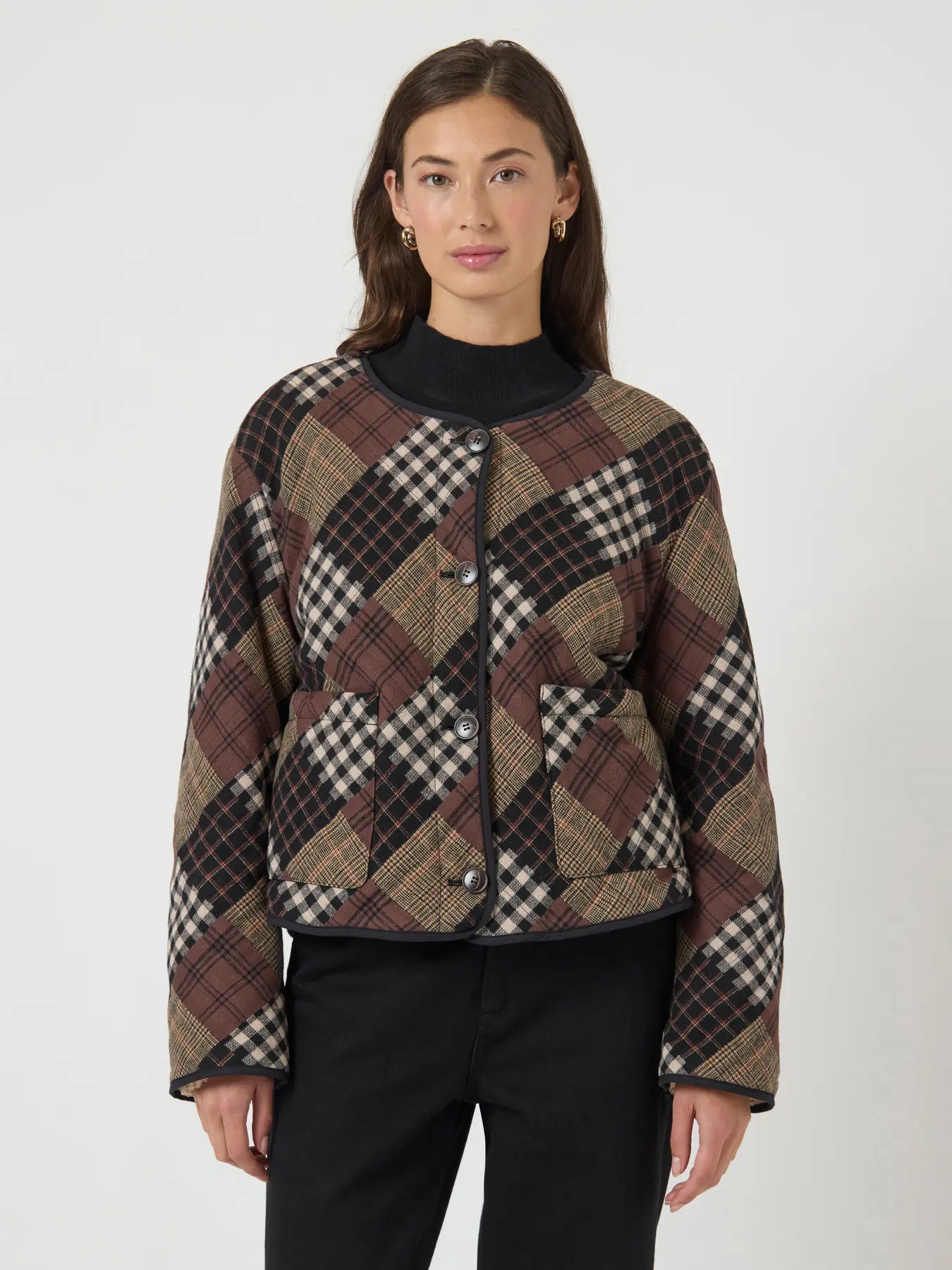 Yasanari ls reversible quilted coat