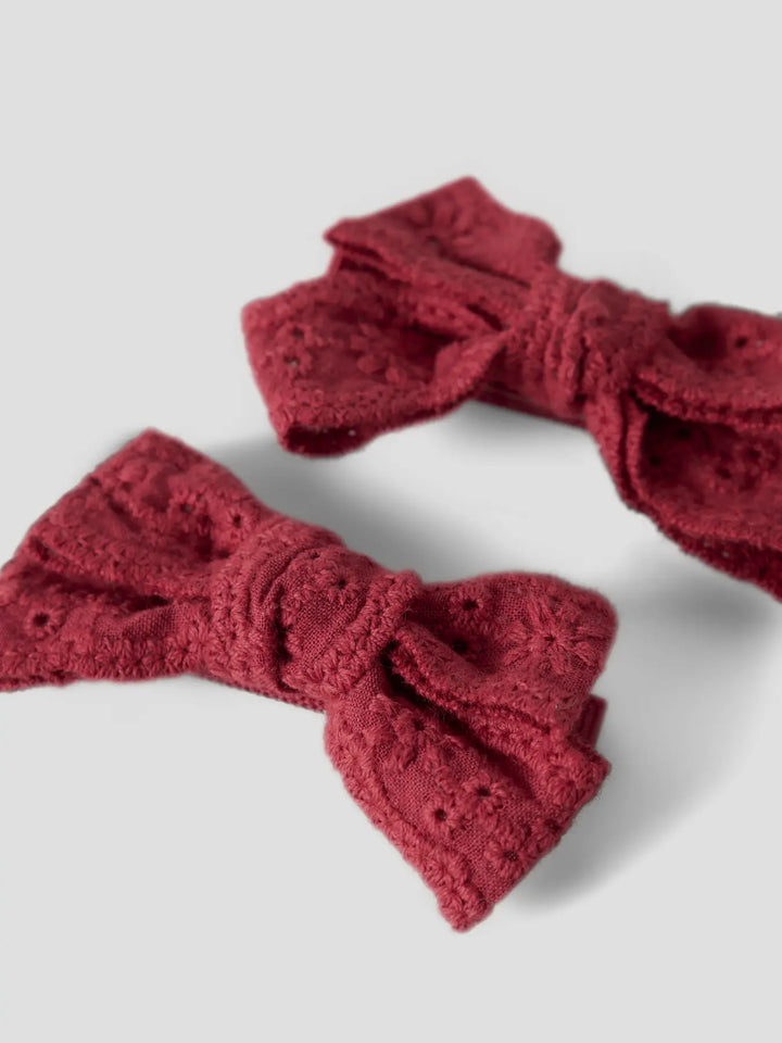 Nmfacc-Risa 2P Hair Clips Lil - Biking Red