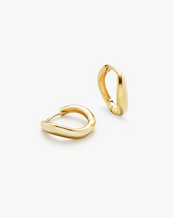 Wave Hoops Medium - Forgylt