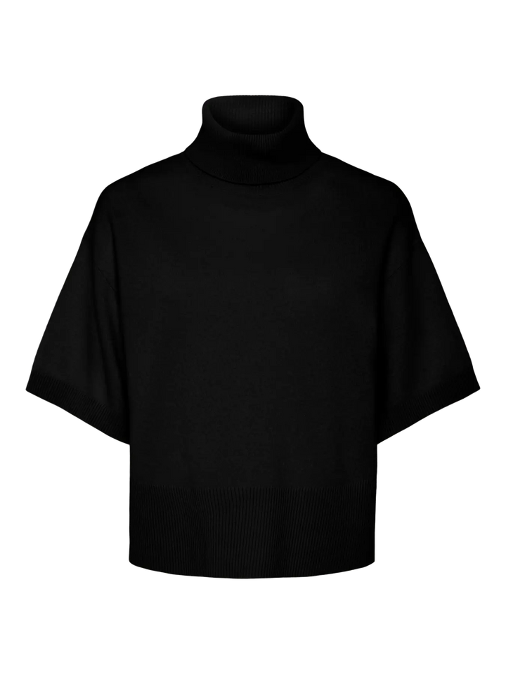 YASEmila 2/4 Wool Knit Pullover S. - Black