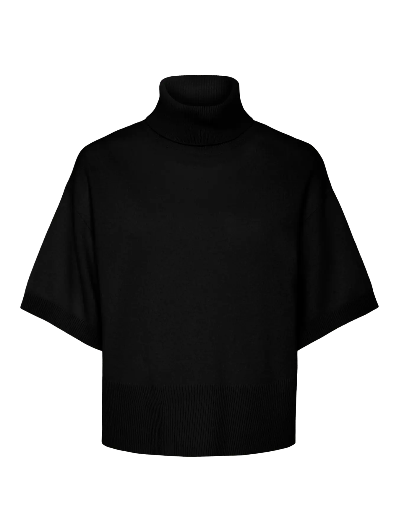 YASEmila 2/4 Wool Knit Pullover S. - Black