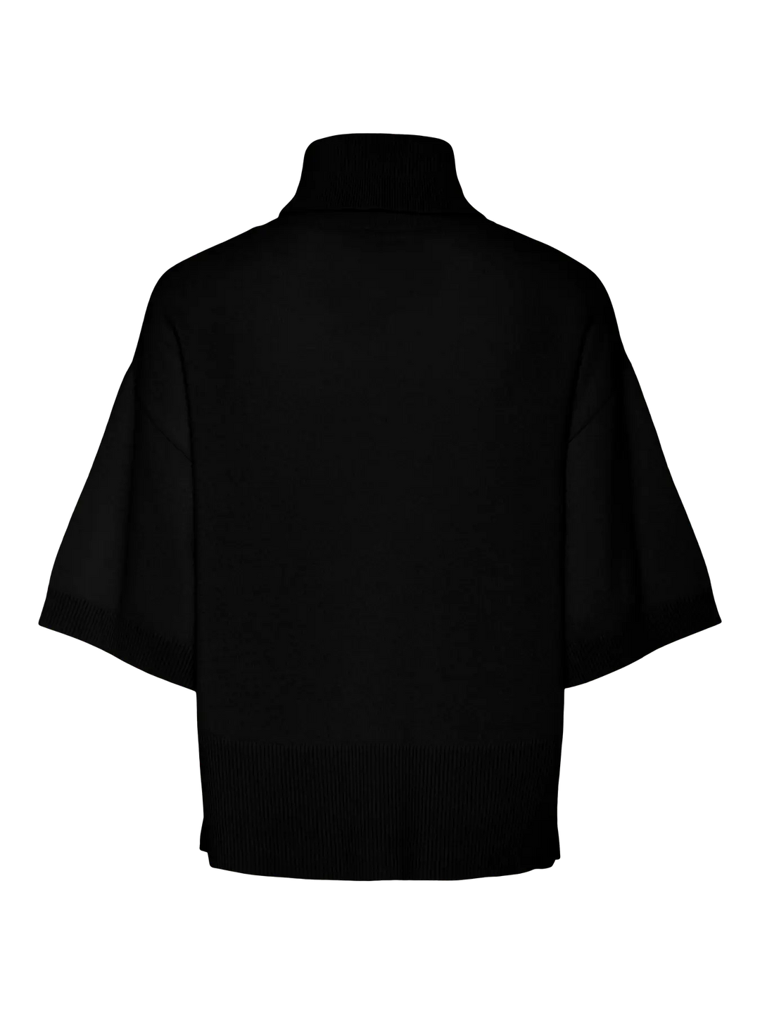 YASEmila 2/4 Wool Knit Pullover S. - Black
